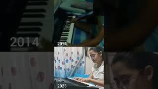 How I play in 2014 vs 2023 🎹🎵 Let it go ❄️ #pianocover #music #shortvideo