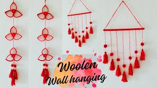 How to make a wollen wall hanging ll easy ll diy ll craft