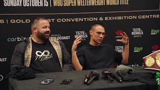 "Come and get it" Tim Tszyu vs Brian Mendoza post fight press conference