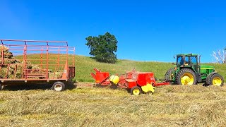 Raking and Baling Dry Hay!