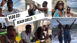 BEACH VLOG🏝| It was all fun and vibes 🤪😁☺️| #endpolicebrutalityinNigeria