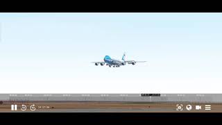 Air Force One lansing on London Heathrow runway 27L (Infinite Flight)