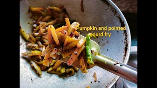 Pumpkin and Pointed Gourd Fry/ Kumro ar Potol Bhaja  #kumropotolbhaja #simplevegrecipe