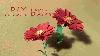 Diy realistic  Daisy flower paper/ Paper craft