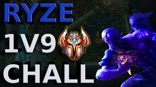 RANK 1 RYZE DESTORYS ENEMY CHALLENGERS (Ryze vs Tryndamere) - Trisend3