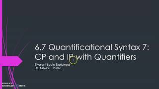 6.7a Quantificational Syntax 7: CP and IP with Quantifiers