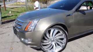 Cadillac CTS Coupe on 26" Forgiatos