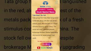 Tata Steel Stock Update | #shorts