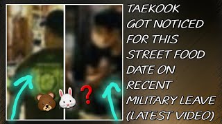 OMG!😱💋Taekook Got Noticed For This Street Food Date On Recent Military Leave(New)#taehyung#jungkook