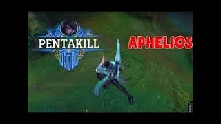 Aphelios 1v5 Penta kill (INSANE ONESHOT)