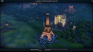 Eiffel Tower - Civilization VI World Wonder Cutscene