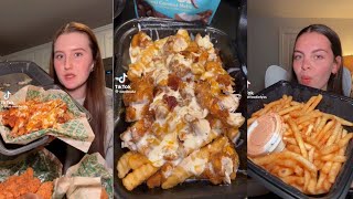 Tiktok mukbang compilation part-84 | chessy , loaded , animal style fries and more