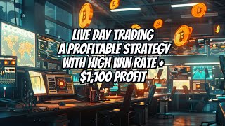 Live Day Trading - A Profitable Strategy With High Win Rate, +$1,100