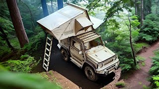 Suzuki Jimny camping laser cut wooden model