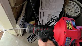 Bauer Power Tool Plumbing Snake Harbor Freight Demonstration