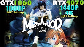 GTX 1060 - RTX 4070 ~ Metaphor: ReFantazio Demo | 1080P, 1440P & 4K Performance Test