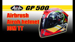 Repaint airoh helmet | IOM TT | TT Isle Of Man | #Repainthelmet  #Airbrush