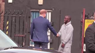 Duke of Sussex Prince Harry visits Nottingham Recording Studio