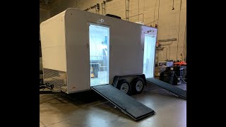 CUSTOM UPFITS 7x14  TWO RAMP WHEEL REPAIR TRAILER