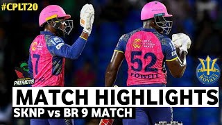 SKNP vs BR 9TH Match CPL 2024 Highlights | CPL Highlights 2024 | Cricket cpl 2024 highlights today