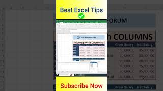 VLOOKUP With Columns Magical Excel Trick #exceltips #excel