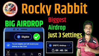 Rocky Rabbit Airdrop Claim Just 3 Settings | Rocky Rabbit Airdrop Withdrawal Wallet