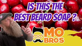 Beard Soap, Level Up with Mo Bros Black Cherry Beard soap Bar.