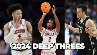 Deep 3s from the 2024 NCAA men's tournament