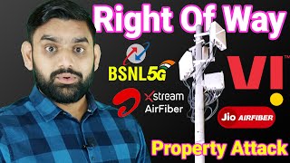 Right Of Way Rules For Telecom Infrastructures | Jio | Airtel | Vi | BSNL | Mobile Tower | New Rules