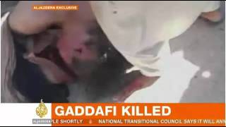 Video Gadafi muerto  Gaddafi killed