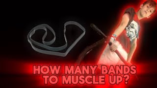 12yo no muscle up experience testing how many bands it takes to muscle up!