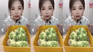 🧊❄️🥶Mukbang ice/hard shaved ice/matcha & milk powder/ice Asmr/eating ice/sound crunchy