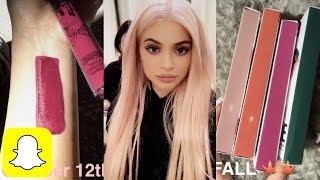 Kylie Jenner REVEALS FALL LIP KITS on Snapchat | Kylie Snaps