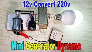 Mini Generator Dynamo 6V Convert 220V With DC Motor #025