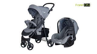 44497- Коляска для дитини 2 в 1 FreeON ACTION DUO Light Grey