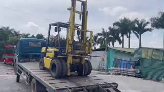 Bàn giao xe nâng Komatsu 2,5 tấn lốp kép về Hưng Yên. Lh : 0941763133