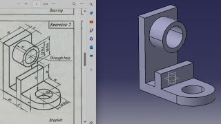 Catia V5 Tutorial: Beginner Drawing Exercise 7