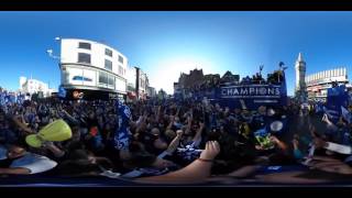 League champions bus parade in Leicester - 360 video