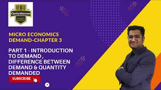 Demand | Micro Economics | Introduction | Difference between Demand and Quantity Demanded | Class 11