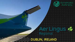 Emerald Airlines ATR 72-600 | Dublin, IRE - Landing