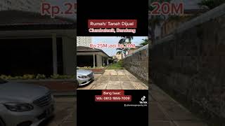 Rumah Dijual Bandung - Ciumbuleuit Rp. 20M saja.