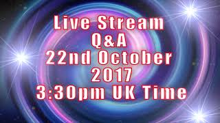 Live Stream Q&A Reminder