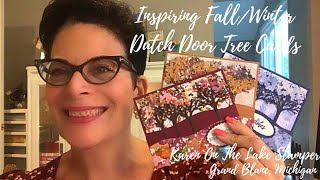 Inspiring Fall /Winter Dutch Door Canopy Trees - October Card Kit 🍁