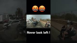 Never look left! #crash #carcrashcompilation #carcrashes #carfails #drivingfails #dashcams #driving