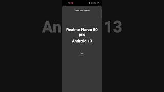 Narzo 50 pro 5g latest update Android 13 Release