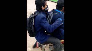 funny bike stunt