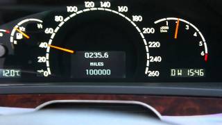 Mercedes 100k miles odometer rollover