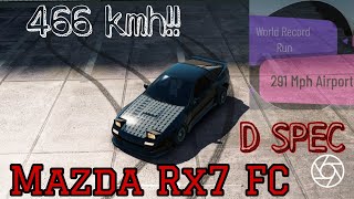 Assoluto Racing -  Drag Tune 291 mph !! Mazda RX7 FC DSpec  World Record