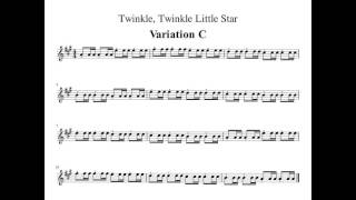 [Piano Accompany] Twinkle, Twinkle Little Star Variations - Suzuki violin Book 1 (100% Tempo)