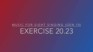 Exercise 20.23 - Music for Sight Singing